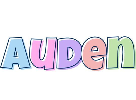 Auden pastel logo