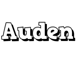 Auden snowing logo