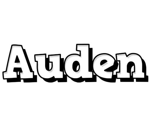 Auden snowing logo
