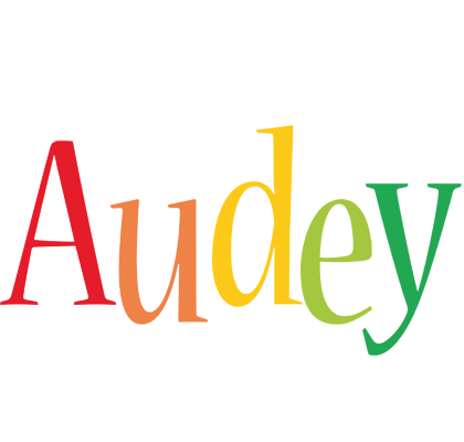 Audey birthday logo