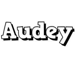 Audey snowing logo