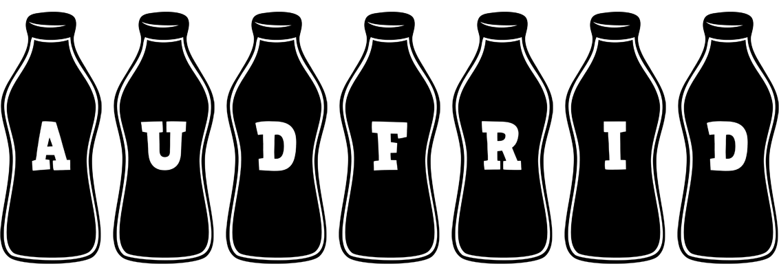 Audfrid bottle logo