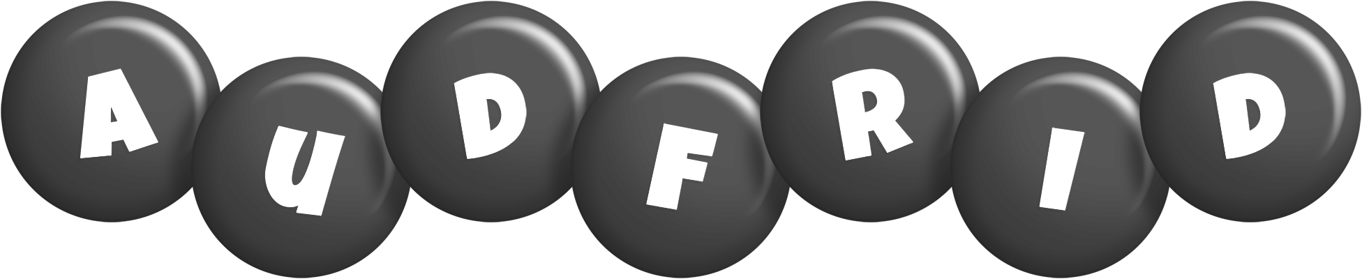 Audfrid candy-black logo