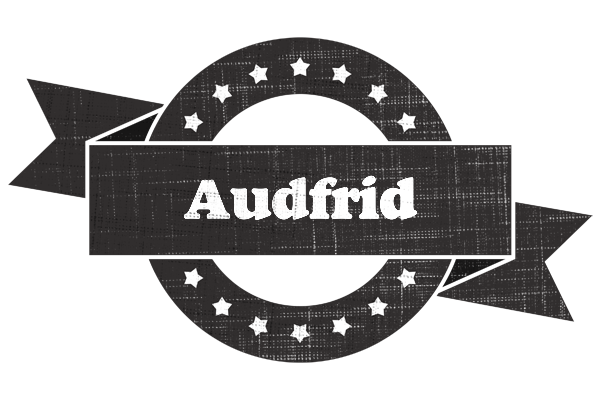 Audfrid grunge logo