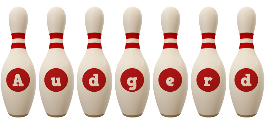 Audgerd bowling-pin logo