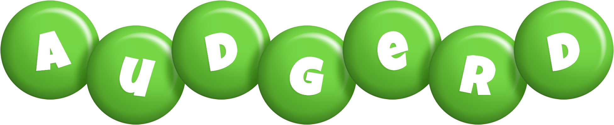 Audgerd candy-green logo