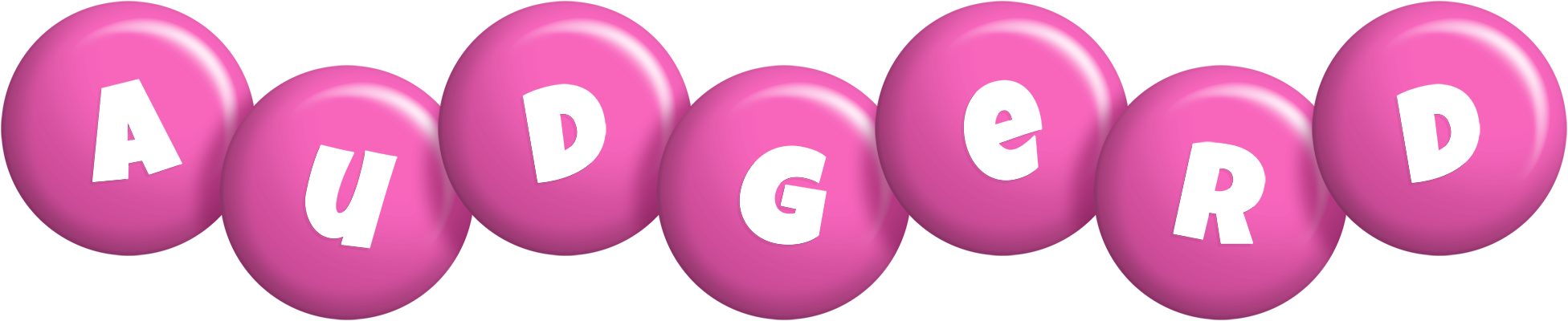 Audgerd candy-pink logo