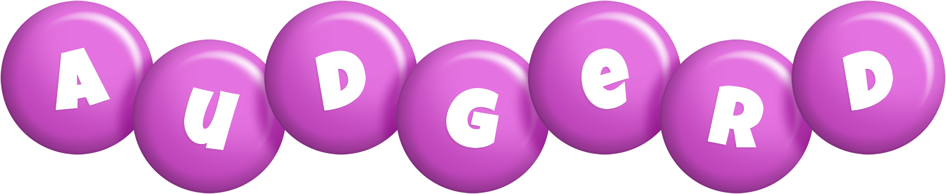 Audgerd candy-purple logo