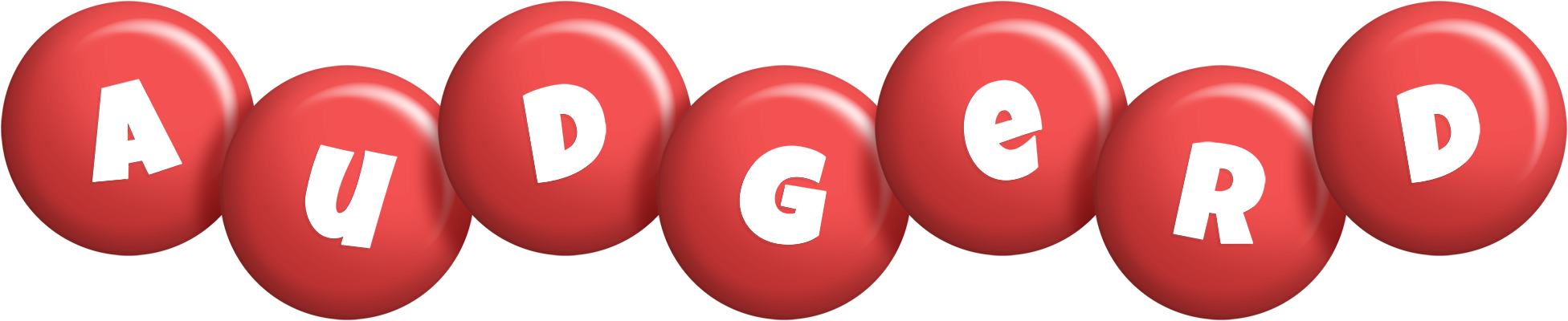 Audgerd candy-red logo