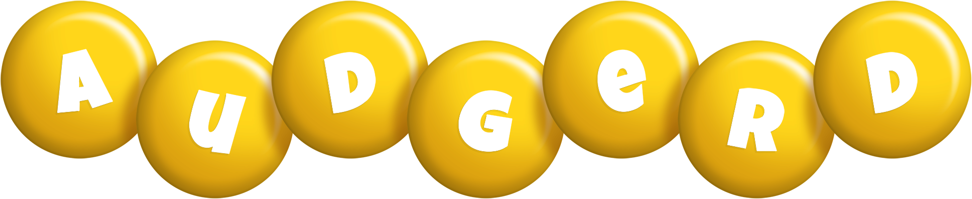 Audgerd candy-yellow logo