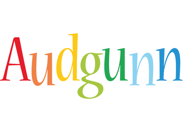 Audgunn birthday logo