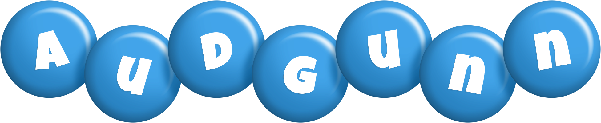 Audgunn candy-blue logo
