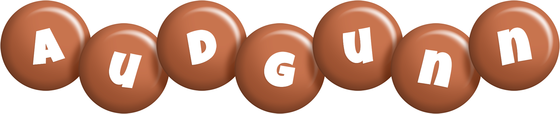 Audgunn candy-brown logo