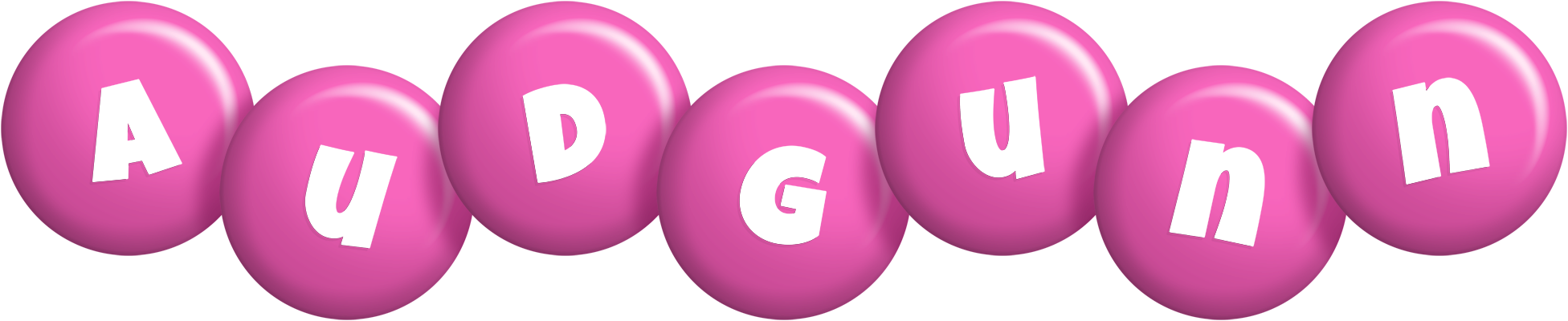 Audgunn candy-pink logo