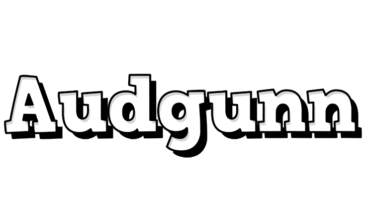 Audgunn snowing logo