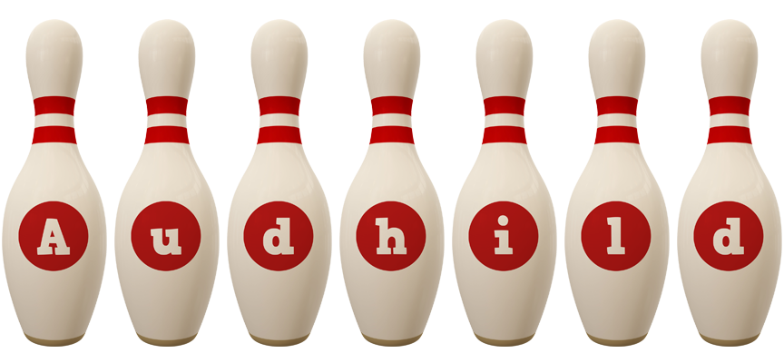 Audhild bowling-pin logo