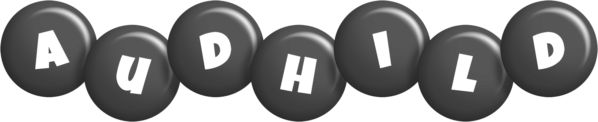 Audhild candy-black logo