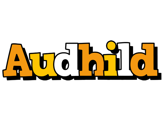 Audhild cartoon logo