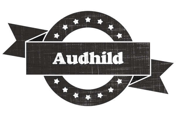 Audhild grunge logo