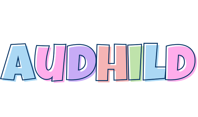 Audhild pastel logo