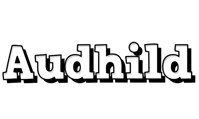 Audhild snowing logo