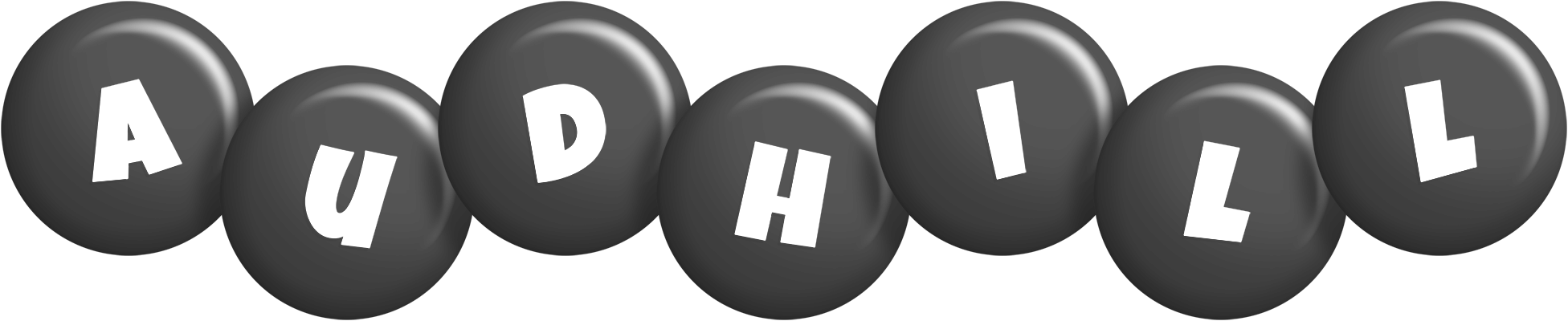 Audhill candy-black logo