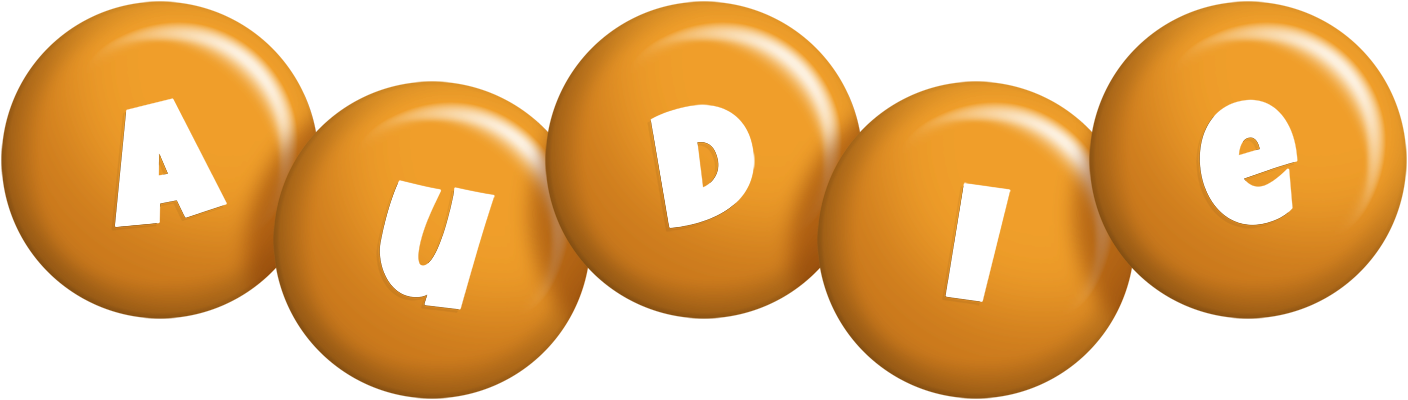Audie candy-orange logo