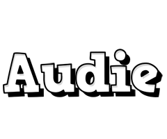 Audie snowing logo