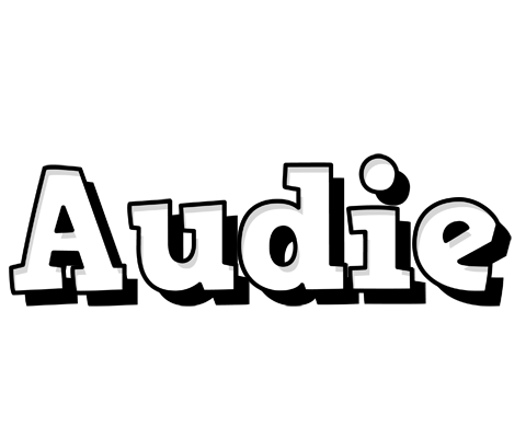 Audie snowing logo