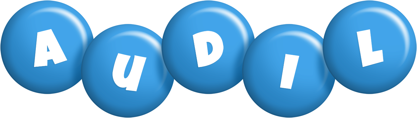 Audil candy-blue logo