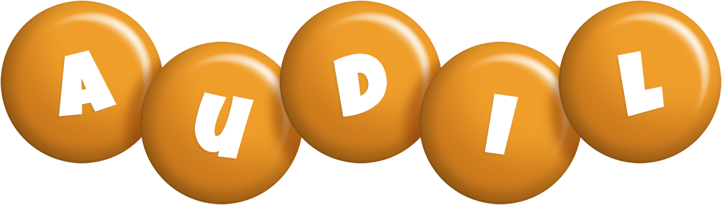Audil candy-orange logo