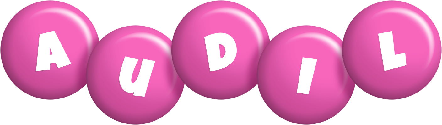 Audil candy-pink logo