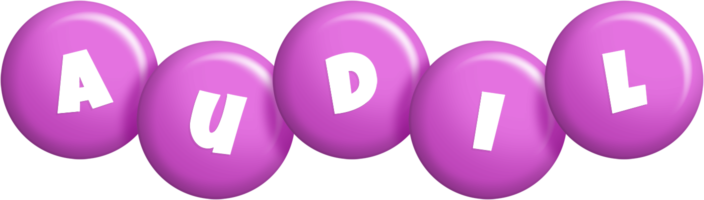 Audil candy-purple logo