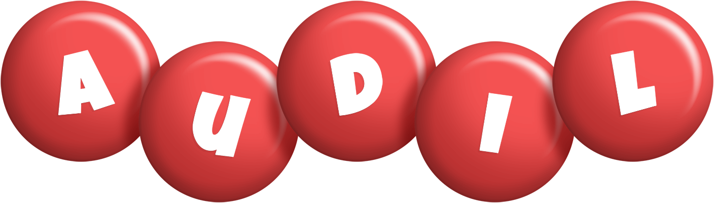 Audil candy-red logo