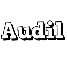 Audil snowing logo