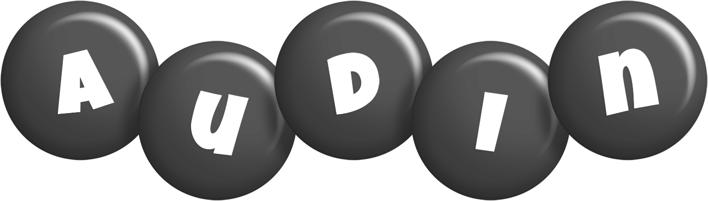 Audin candy-black logo