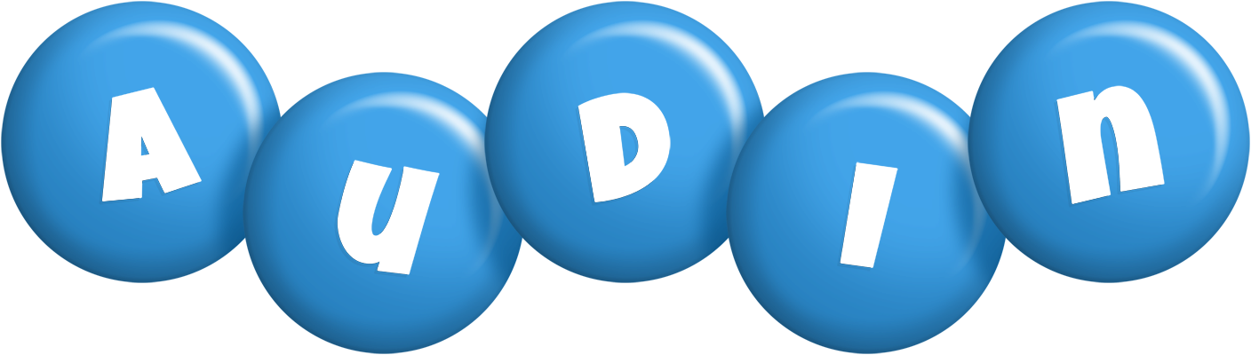 Audin candy-blue logo