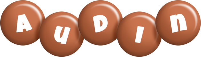 Audin candy-brown logo