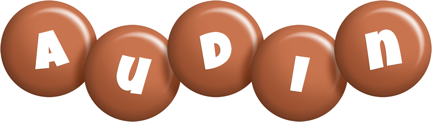 Audin candy-brown logo