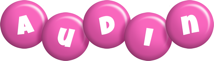 Audin candy-pink logo