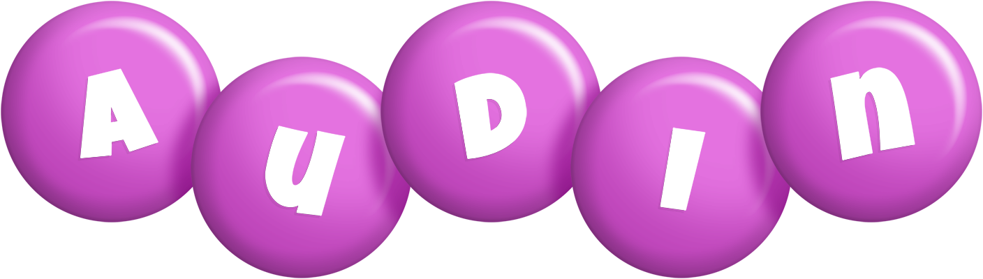 Audin candy-purple logo