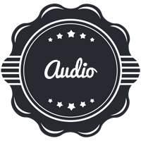 Audio badge logo