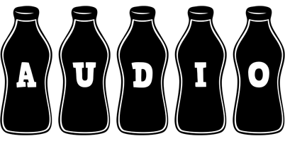 Audio bottle logo