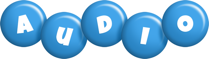 Audio candy-blue logo