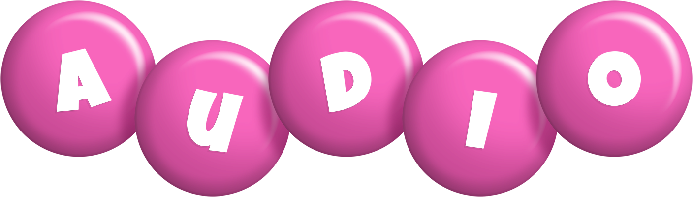 Audio candy-pink logo