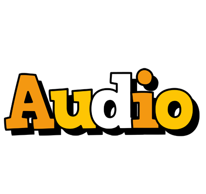 Audio cartoon logo