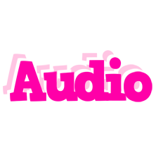 Audio dancing logo