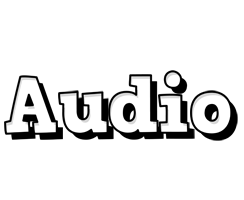 Audio snowing logo