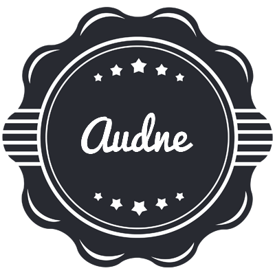 Audne badge logo