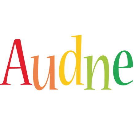 Audne birthday logo